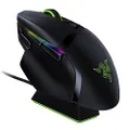 Razer Basilisk Ultimate Hyperspeed Wireless Gaming Mouse w/Charging Dock: Fastest Gaming Mouse Switch - 20K DPI Optical Sensor - Chroma RGB - 11 Programmable Buttons - 100 Hr Battery - Classic Black