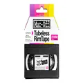 Muc-Off Tubeless Rim Tape, 21mm - Pressure-Sensitive Adhesive Rim Tape For Tubeless Bike Tyre Setups - 10 Metre Roll With 4 Seal Patches