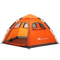 Moon Lence Instant Pop Up Tent Family Camping Tent 4-5 Person Portable Tent Automatic Tent Waterproof Windproof for Camping Hiking Mountaineering