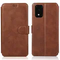 QLTYPRI Samsung Galaxy S20 Case Premium PU Leather Simple Wallet Case TPU Bumper [Card Slots] [Kickstand] [Magnetic Closure] Shockproof Flip Cover for Galaxy S20 - Brown
