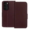FYY Case for Samsung Galaxy S20 Plus 5G 6.7” Luxury [Cowhide Genuine Leather][RFID Blocking] Wallet Case Handmade Flip Folio Case with [Kickstand Function]and[Card Slots] for Galaxy S20 Plus 5G Brown