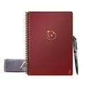 Rocketbook Panda Planner - Reusable Academic Daily, Weekly, Monthly, Planner with 1 Pilot Frixion Pen & 1 Microfiber Cloth Included - Scarlet Cover, Letter Size (8.5" x 11"),Scarlet Sky,Large