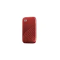 Western Digital 1TB My Passport SSD External Portable Drive, Red, Up to 1,050 MB/s - WDBAGF0010BRD-WESN