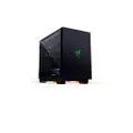 Razer Tomahawk Mini-ITX Gaming Case: Dual-Sided Tempered Glass Swivel Doors, Ventilated Top Panel, Chroma RGB Underglow Lighting, Built-in Cable Management, Classic Black