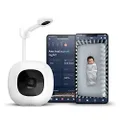 Nanit Pro Smart Baby Monitor & Wall Mount – 1080p Secure Wi-Fi Video Camera, Sensor-Free Sleep and Breathing Motion Tracker, 2-Way Audio, Sound and Motion Alerts, Night Vision, Includes Breathing Band