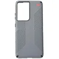 Speck Products Presidio2 Grip Samsung Galaxy S21 Ultra 5G Case, Graphite Grey/Black/Bold Red