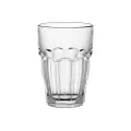 Bormioli Rocco Rock Bar Stackable Beverage Glasses – Set Of 6 Dishwasher Safe Drinking Glasses For Soda, Juice, Milk, Coke, Beer, Spirits – 12.5oz Durable Tempered Glass Water Tumblers For Daily Use