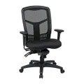 Office Star ProGrid Breathable Mesh High Back Manager's Office Chair with Adjustable Seat Height, Multi-Function Tilt Control and Seat Slider, Coal FreeFlex Fabric