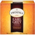 Twinings Earl Grey Black Tea, 100 Individually Wrapped Tea Bags, Flavoured With Citrus and Bergamot, Caffeinated, Enjoy Hot or Iced