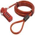 Sendt Red Notebook/Laptop Combination Lock Security Cable