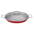 Cuisinart Non-Stick Paella Pan, 15", Red,ASP-38CR