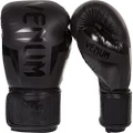 Venum Elite Boxing Gloves, Black, 12 oz