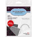 Scrapbook Adhesives Thin 3d Adhesive Foam Squares 217/Pkg-Black (63) .43"X.47" & (154) .25"X.25"