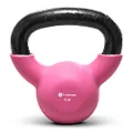 GYMENIST Kettlebell Fitness Iron Weights with Neoprene Coating Around The Bottom Half of The Metal Kettle Bell (5 LB)