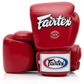 Fairtex Muay Thai Boxing Gloves Bgv1 Training & Sparring All Purpose Gloves - Solid Red 12 Oz