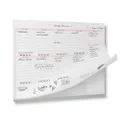 Peachly Desktop Weekly Planner Notepad | 60 Undated Tear-Off Pages | Schedule Daily To-Do Lists | Increase Your Productivity In Less Than 5 Minutes A Week | Achieve Your Goals | Peach and Mint Fern
