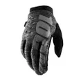 100% BRISKER Cold Weather Motocross & Mountain Bike Gloves - Warm Winter MTB & MX Powersport Racing Protective Gear (XL - Heather)