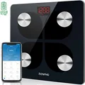 RENPHO Bluetooth Rechargeable Smart Scale Digital Weight and Body Fat USB Weight BMI Scale, Body Composition Monitor with Smartphone App, 396 lbs