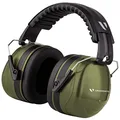 Ear Defenders Adult - Foldable Hearing Protection Ear Muffs Noise Cancelling - Perfect for DIYm Working, Shooting, Gardening - Adjustable Headband for Adults Men Women - 2 Years Warranty - Green