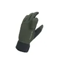 SEALSKINZ Unisex Waterproof All Weather Shooting Glove, Olive Green/Black, Medium