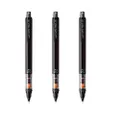 Uni Mechanical Pencil Kurutoga Pipe Slide Model 0.5mm, Black Body (M54521P.24) 3 Pack