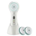 True Glow by Conair Sonic Facial Brush - Waterproof + Rechargeable, White