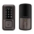 Kwikset Halo Touchscreen Wi-Fi Smart Door Lock, Keyless Entry Electronic Deadbolt Door Lock, No Hub Required App Remote Control, With SmartKey Re-Key Security, Venetian Bronze