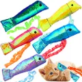 Youngever 15 Pack Cat Toys, Crinkle Catnip Fish for Cat Puppy, Kitty, Kitten, 15 Assorted Colors