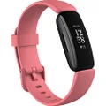Fitbit Inspire 2 Health & Fitness Tracker with a Free 1-Year Fitbit Premium Trial, 24/7 Heart Rate, Black/Rose, One Size (S & L Bands Included)