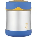 Thermos Foogo Vacuum Insulated Stainless Steel Food Jar, Blue/Yellow, 10oz