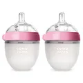 Comotomo Baby Bottle, Pink, 5oz, (Pack of 2)