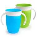 Munchkin Miracle 360 Trainer Cup, Green/Blue, 7oz, (Pack of 2)