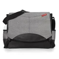 Skip Hop Baby All-in-One Swift Changing Station Messenger Diaper Bag, Heather Grey
