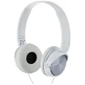 Sony MDR-ZX310AP Foldable Wired Over-Ear Headphones with In-line Mic and Remote, 30mm Dynamic Driver - White