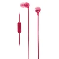 Sony MDR-EX-15AP In-Ear Wired Headphones with Mic, 9mm Dynamic Driver - Pink