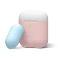 elago AirPods Duo Case [Body-Pink/Top-White, Pastel Blue]