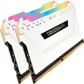 CORSAIR CMW16GX4M2C3000C15W VENGEANCE PRO DDR4 3000MHz C15 LED Desktop Memory, RGB-White, 2x8GB