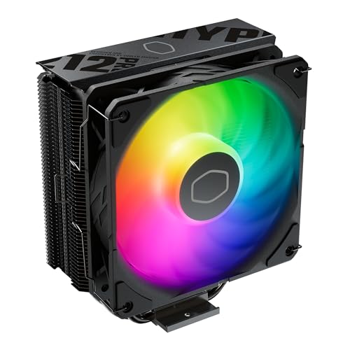 Cooler Master RR-212S-20PC-R1 Hyper 212 RGB Black Edition CPU Air Cooler 4 Direct Contact Heat pipes 120mm RGB Fan