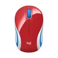Logitech M187 Wireless Mouse, Bright Red