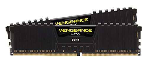 CORSAIR CMK64GX4M2E3200C16 Vengeance LPX DDR4 3200(PC4-25600) C161.35V Desktop Memory Kit, Black, 64 GB