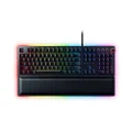Razer Huntsman Elite Gaming Keyboard: Fast Keyboard Switches - Linear Optical Switches - Chroma RGB Lighting - Magnetic Plush Wrist Rest - Dedicated Media Keys & Dial - Classic Black