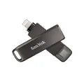 SanDisk SDIX70N-064G-GN6NN iXpand Flash Drive Luxe for iOS, 64GB, Black