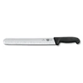 Victorinox Swiss Army 47645 Cutlery Fibrox Pro Slicing Knife, Granton Blade, 12-Inch Black