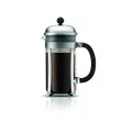 Bodum Chambord French Press Coffee Maker, 1 Liter, 34 Ounce, (8 Cup), Matte Chrome