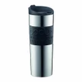 Bodum Insulated Stainless-Steel Vacuum Travel Mug, 0.45-Liter, 15-Ounce, Black