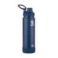 Takeya 51044 Actives Insulated Stainless Water Bottle with Insulated Spout Lid, 24oz, Midnight
