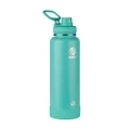 Takeya Actives Vacuum-Insulated Stainless-Steel Water Bottle with Insulated Spout Lid, 40oz, Teal