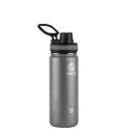 Takeya Originals Vacuum-Insulated Stainless-Steel Water Bottle, Graphite, 18oz (50006)