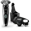 Philips S9751/33 Shaver Series 9000 Wet and Dry Electric Shaver, Black/Silver