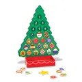 Melissa & Doug FBA_3571 Countdown to Christmas Wooden Advent Magnetic Tree Calendar, 25 Magnets